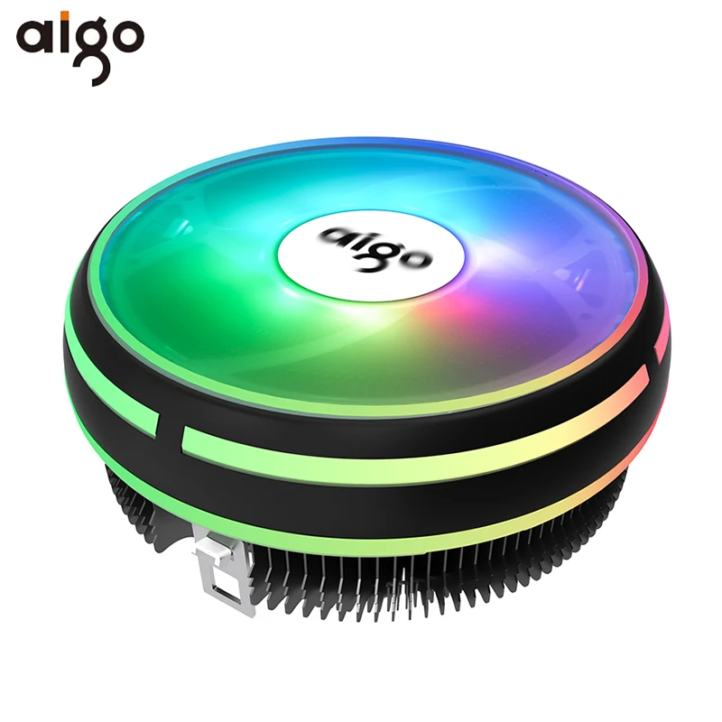Aigo cpu Cooler RGB 120 мм cpu Cooling 4Pin PWM вентилятор кулер теплоотвод Intel LGA/115X/775/AM3/AM4 PC Вентилятор охлаждения компьютера радиатор
