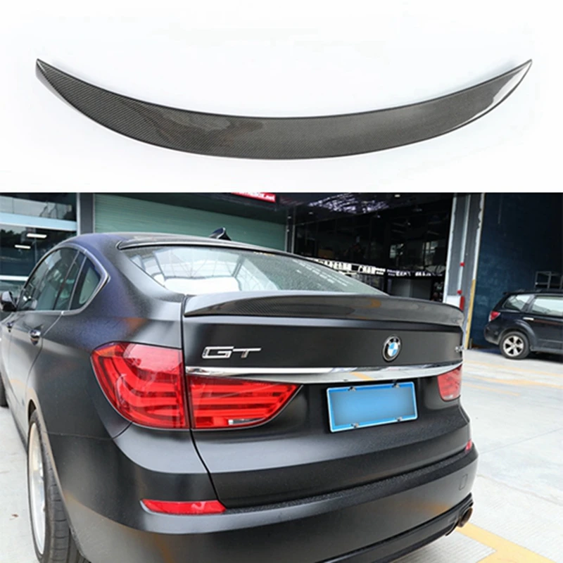 

carbon fiber trunk wing spoiler for bmw 5 series GT gran turismo hatchback 530d 535i 535d 550i 550d rear bumper tuning