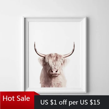 

Animal Buffalo Poster Canvas Painting Wall Art Decor Bison Art Print Modern Animals Picture Home Room Decoration Wall Decoration