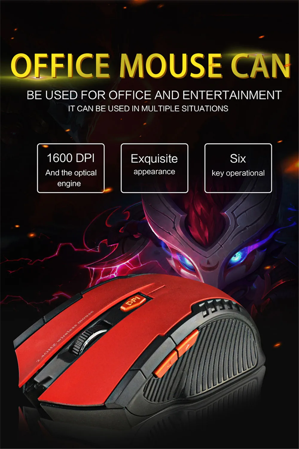 2.4GHz Wireless Gaming mouse Mice With USB Receiver Gamer 2000DPI Mouse For Computer PC Laptop Gamer Gaming mini computer mouse