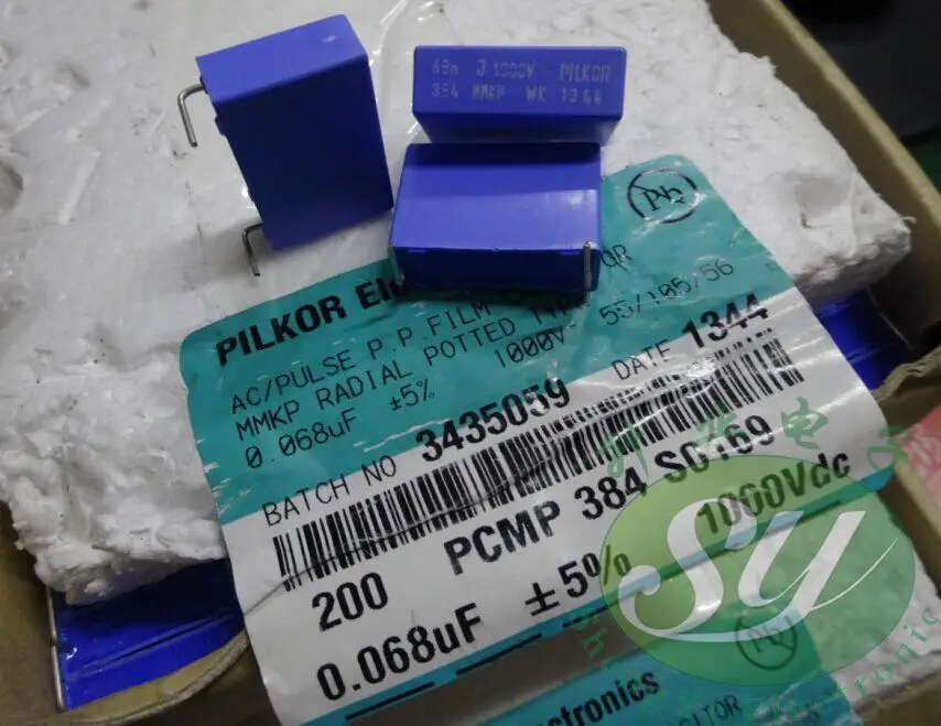 50 шт. PILKOR MKP 0,068 мкФ/1000 в 68NF 683 пленочный конденсатор 22 мм