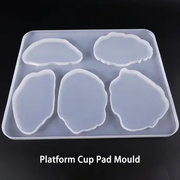 

Large Table Decoration Mold Coaster Set Multi-standard Cup Mat Silicone Molds For Resin DIY Crystal UV Glue Epoxy Resin Mold