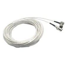 RG316 SMA кабель высокотемпературный коаксиальный кабель, SMA штекер SMA, прямой угол штекер, 1 м