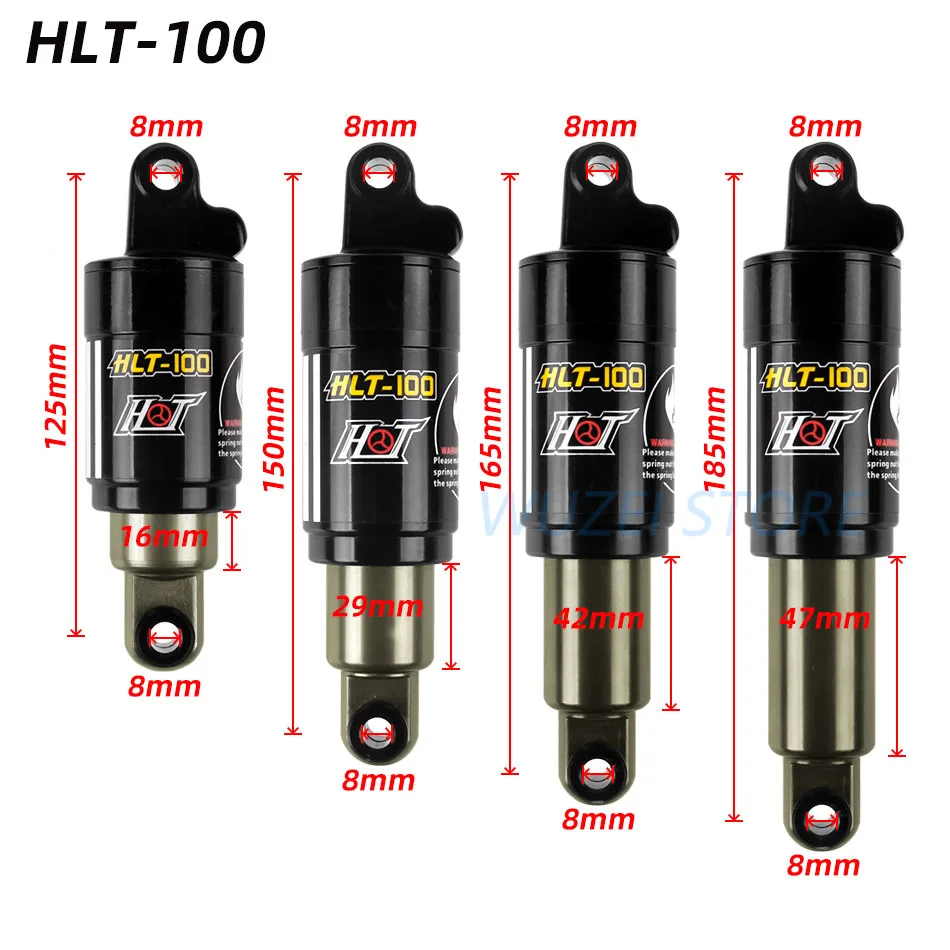 HTL 100 передние амортизаторы 125/150/165 / 185 мм горный велосипед амортизаторного масла