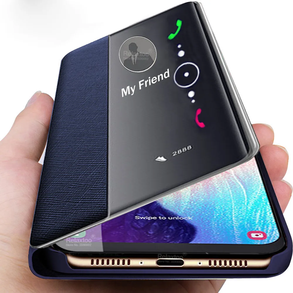 

Leather Flip Case For samsung A50 2019 phone cover on the For galaxy a10 a20 a30 a40 a60 a70 a 10 30 40 50 70 smart View coque
