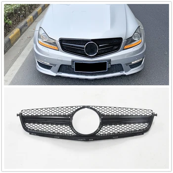 

Front Grille Upper Grill For 2012 2013 2014 Mercedes-Benz C63 AMG Black AA