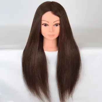 

Professional training heads with long thick hairs practice Hairdressing mannequin dolls hair Styling maniqui tete for sale