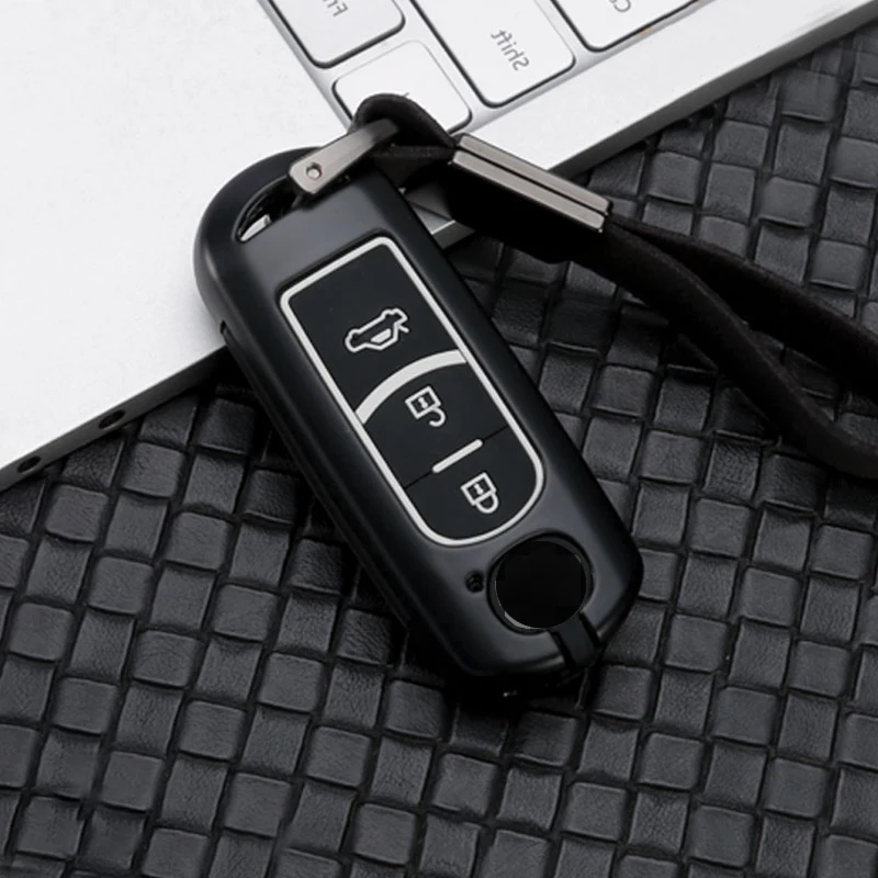 Чехол для автомобильного ключа из цинкового сплава и силикона Mazda 2 3 6|Футляр
