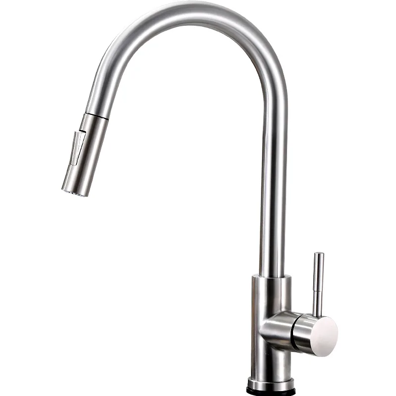 1270-A-brushed Матовый кухонный кран SDSN Smart Touch, кухонные смесители, выдвижной кухонный смеситель, 304, датчик из нержавеющей стали, кухонные смесители - Цвет: 1270-A-brushed