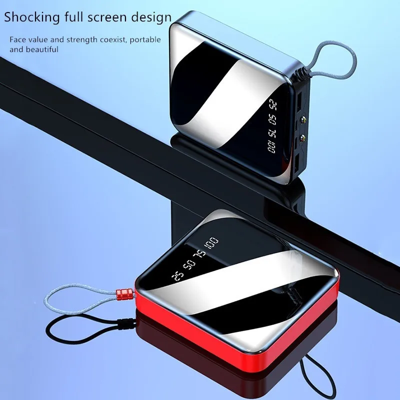 Mini banco de energía de 30000mAh, carga rápida con pantalla de linterna Digital, cargador de batería externo portátil para iPhone y Android - Imagen 6