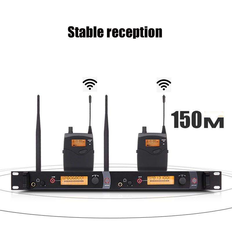 US $308.00 NTBD Stage Performance Sound Broadcast SR2050 Professional Wireless InEar Monitoring System 2 Transmitters Restore Real Sound