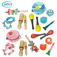 10PCS Beginner Musical Instruments Boxed Percussion Musical Toys Child Early Education Music Rhythm Cultivation Educational Toys 1