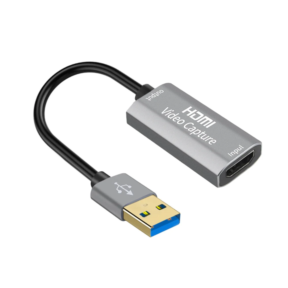 

USB 3.0 Video Capture Card 1080P 60fps 4K HDMI Video Grabber Box for Macbook PS4 Game Camera Recorder Live Streaming Webcasting