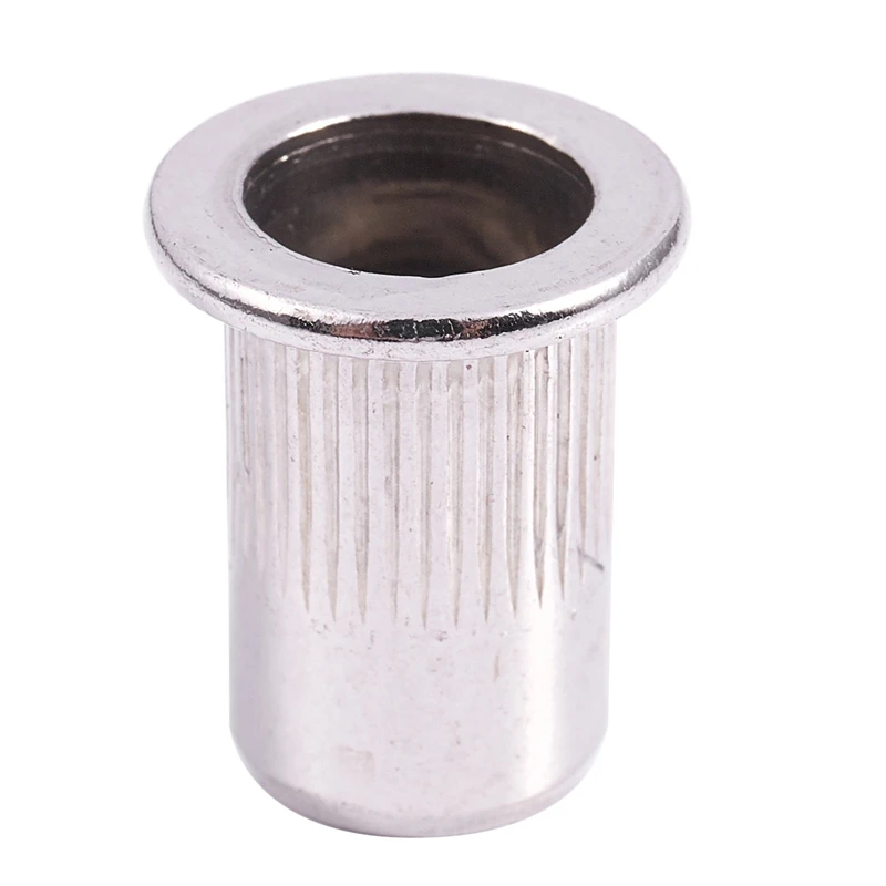 20 Pcs 304 Stainless Steel Rivet Nut Insert M8x18mm Silver