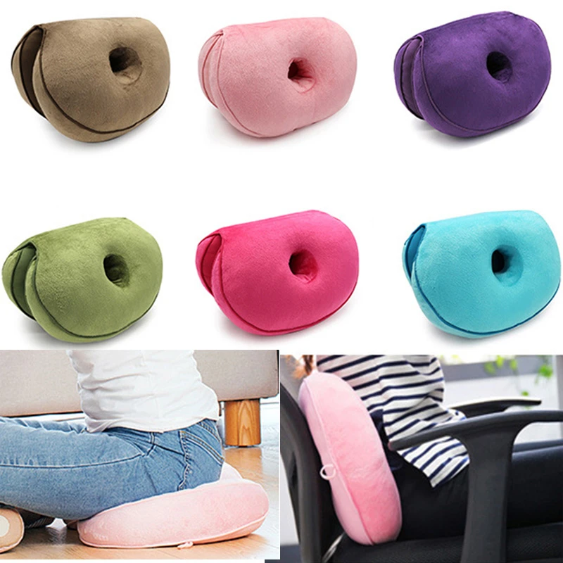 Dual Comfort Orthopedic Cushion Memory Foam Hip Lift Seat Cushions