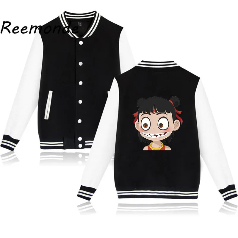 

China Movie NE ZHA Costume Hoodie Sweatshirt Woman Girls Kawaii Clothes 3D Print Nezha Hoodies School Baseball Uniform Tops