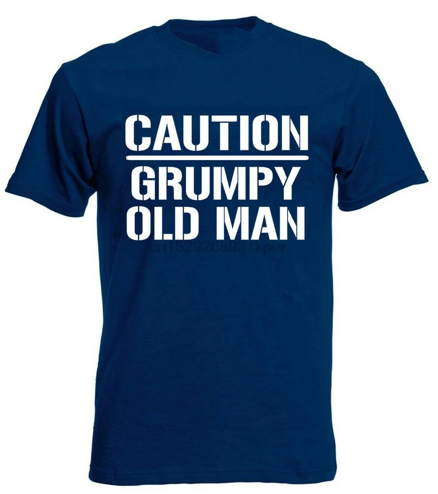 Предосторожно Grumpy Мужская смешная футболка для пожилых людей подарки папы Grandad