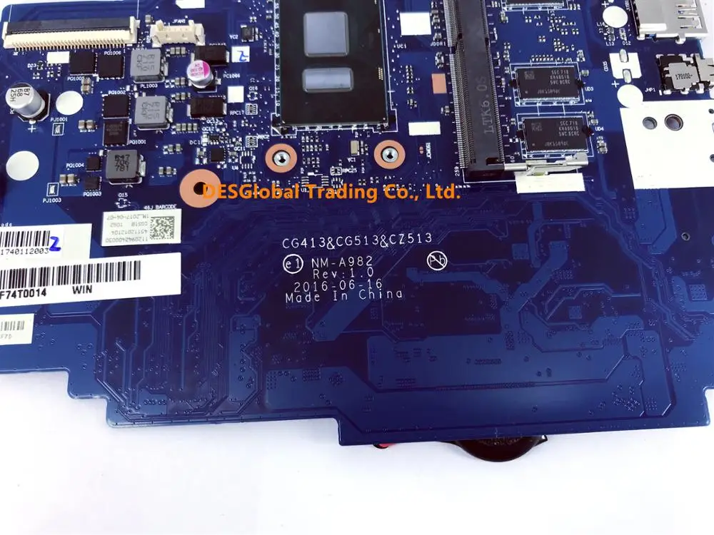 discounted  For Lenovo Ideapad 310-15IKB Laptop Motherboard i7-7500U NM-A982 CG413 CG513 CZ513 5B20M31047 Mainb