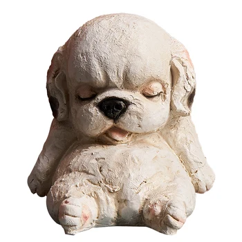 

Resin Cartoon Cute Piggy Bank Safe Counter Coin Dispenser Saving Money Bank Dog Hucha Caja Fuerte Small Home Decoration KK60CX