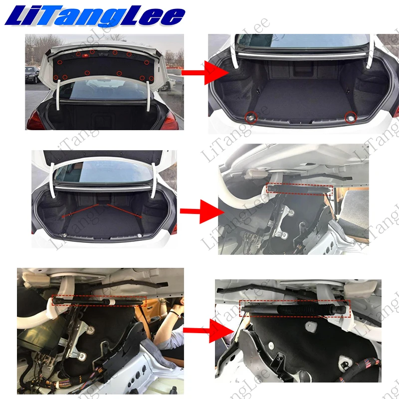 LiTangLee Car Electric Tail Gate Lift Trunk Rear Door Assist System For BMW 6 Series F06 2011~2018 Original key Remote Control