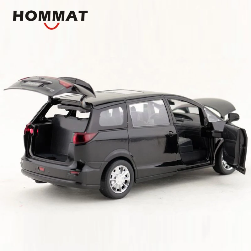 HOMMAT 1:32 Toyota Previa бизнес MPV сплав металла Литые и игрушечные транспортные средства модели автомобилей игрушки для детей звук и светильник