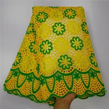 5 ярдов швейцарская кружевная ткань последняя Тяжелая вышитая бисером Африканская Хлопковая ткань швейцарская вуаль кружева популярный Дубай Стиль TX1023