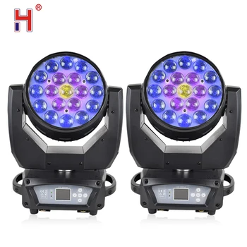 

Led Wash Moving Head Light 19x15W Rotating Zoom Light DMX Controller Professional Stage Dj Light Disco Party Lights (2pcs/lot)