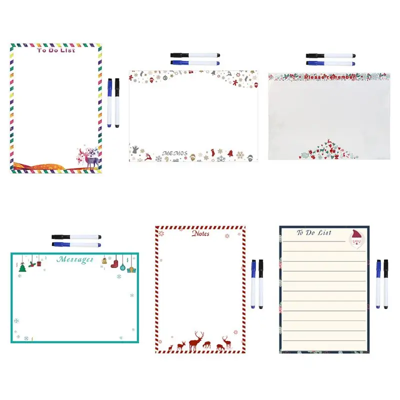 

Christmas Soft Magnetic Whiteboard Reminder Magnet Erase Fridge Message Board