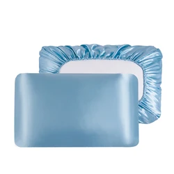 JuwenSilk Memory Elastic band Pillow case 100% Satin silk pillowcase solid color pillow cases pillow cover Pillowcases