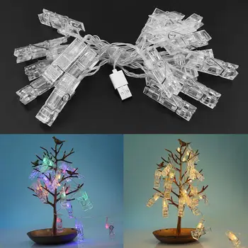 

2.2m LED Fairy String Light Xmas Holiday Decor Garland Photo Clip Strip