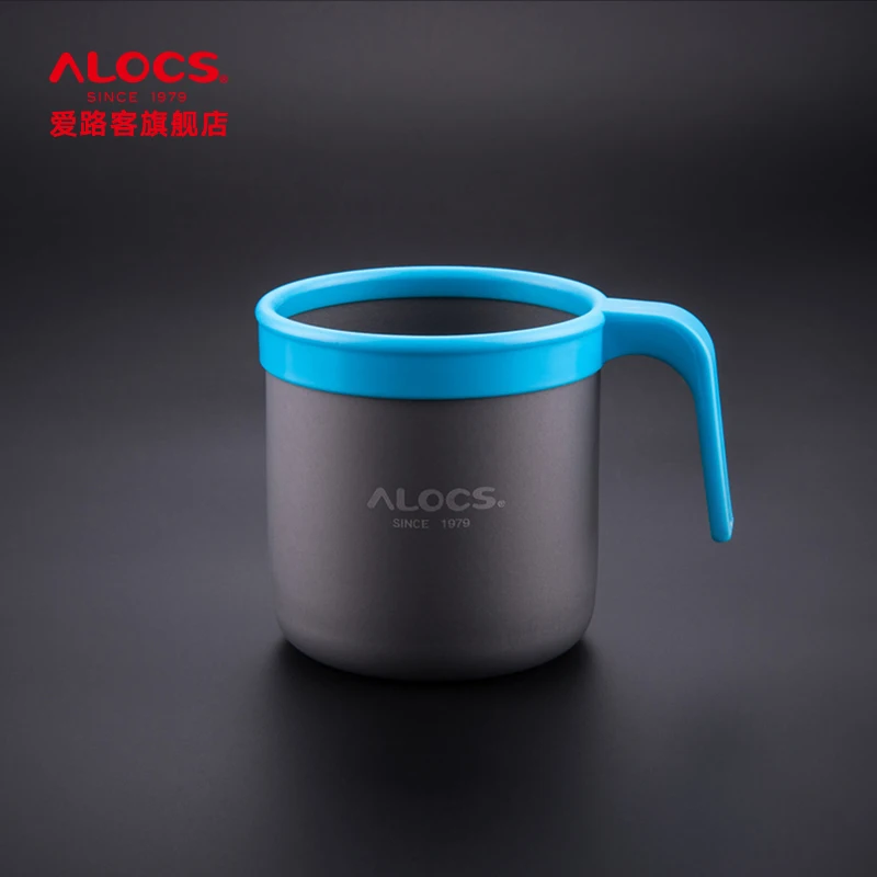 Alocs TW-401 Outdoor Portable 400ml Aluminium Alloy Camping Water Cup Mug Coffee Cup Teacup For Travel Hiking Backpacking 4