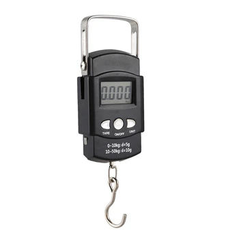 

Digital Fishing Scale, Bow Draw Weight Scale Hanging Hook with Tape Measure, 110Lb/50Kg, Tare/Hold, Peak/Max Weight, Built to La