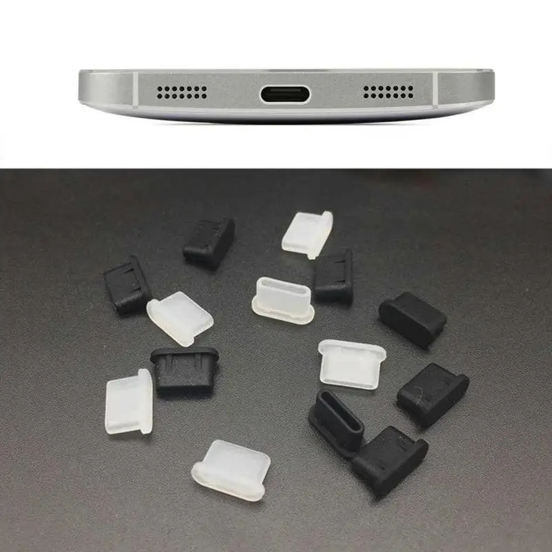 10 шт. силиконовый разъем USB type-c пылезащитные заглушки от пыли зарядка отверстия