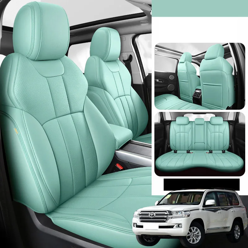 Genuine Leather Car seat cover set For Toyota Land Cruiser 200 Interior details automotive goods auto accessories in the salon | Автомобили