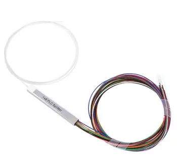 

PLC Fiber Optic Splitter with 1x8S without connector , Steel Tube with Input:250μm Fiber/Output:250μm free shipping