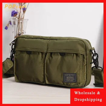 

Qiuyi new nylon cloth fashion casual men's and shoulder bag crossbody bag clutch bag fashion
