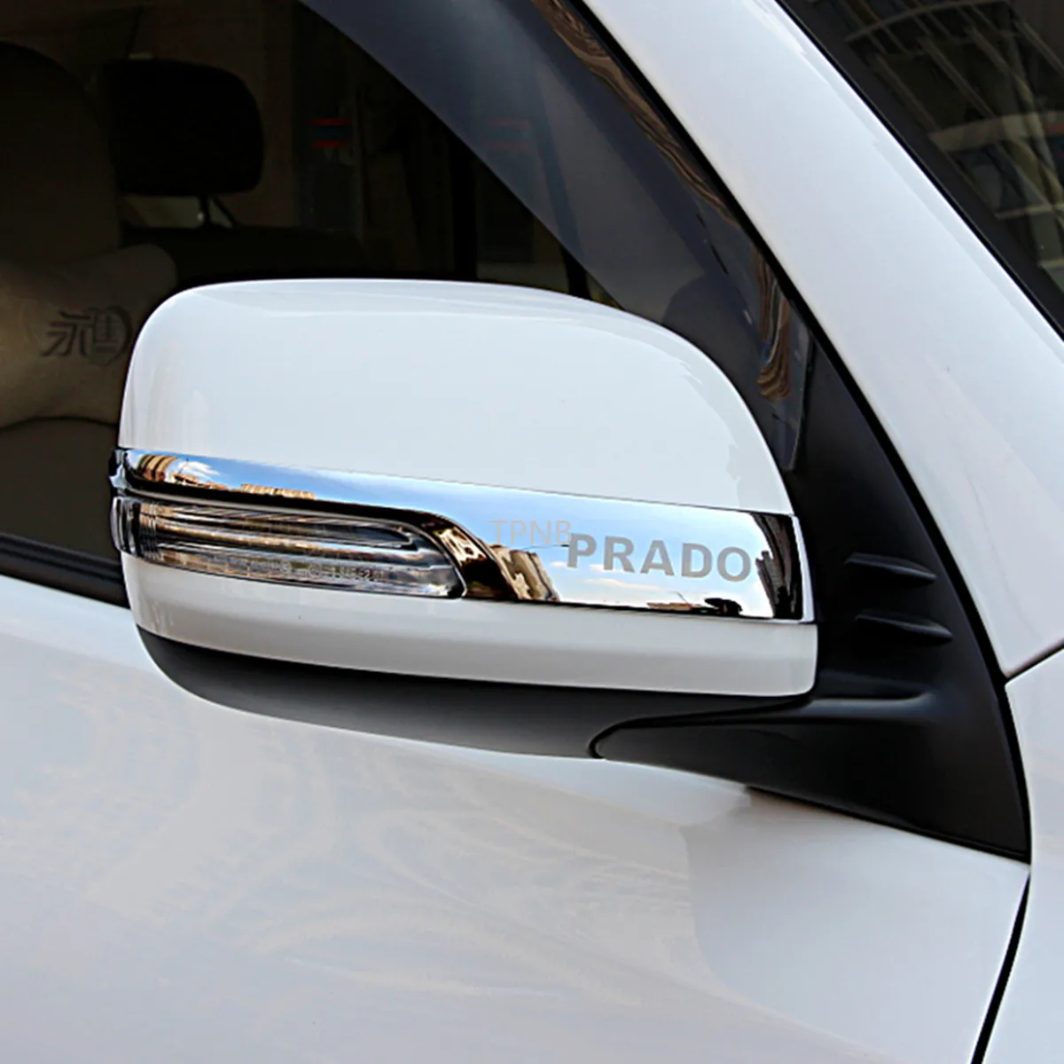 Comprar 2 uds espejo retrovisor frotando tira para Toyota Land Cruiser Prado 150, 2010, 2011, 2012, 2013, 2014, 2015, 2016, 2017, 2018 J150 LC150