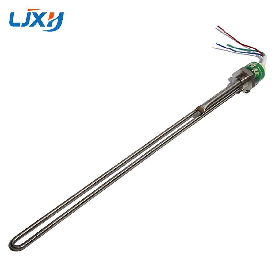 LJXH 25mm Thread Solar Water Heater Auxiliary Heater Side Inserted Electric Heating Tube with Probe Tube water heating rod electric water heater device water heater fittings