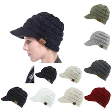 Новинка; Теплая зимняя Повседневная вязаная шапка для женщин и девочек; шапка для катания на лыжах