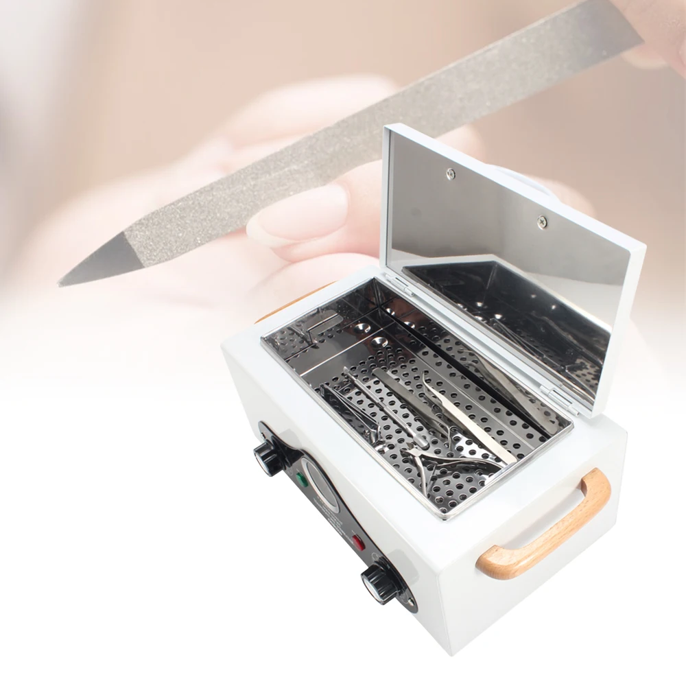 220V-240V High Temperature Electric Manicure Nail Tool Sterilizer Box Disinfection Cabinet Portable Equipment Sterilizing Tool