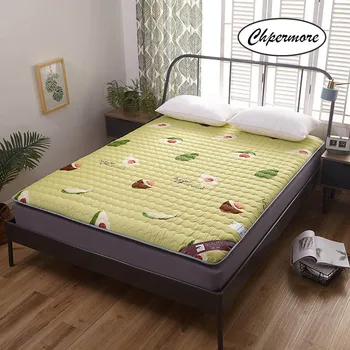 

Chpermore Foldable Cute Cartoon Student single dormitory Mattress Toppers Thicken Tatami Mattresses King Queen Twin Full Size