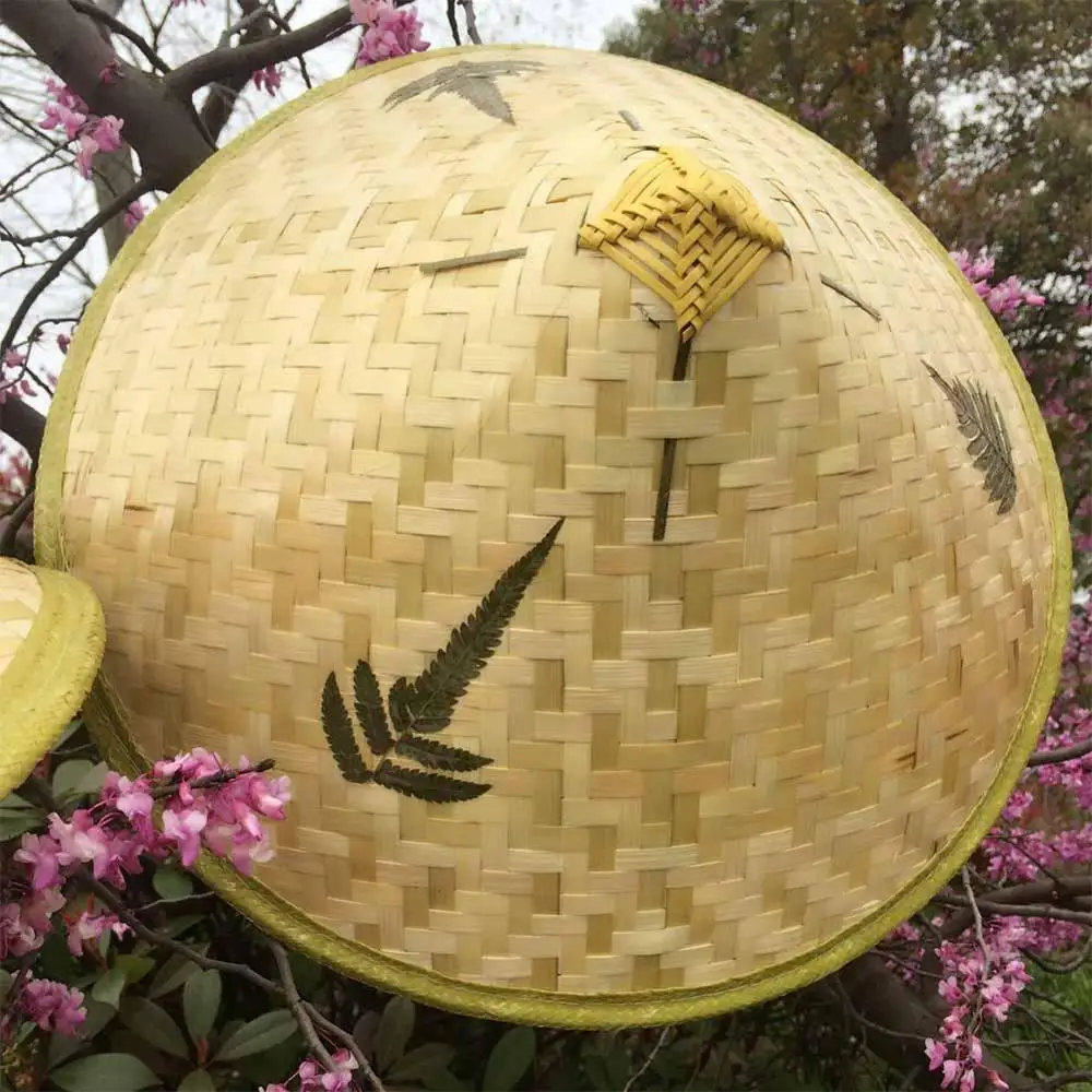 Головной аксессуары китайский Восточный вьетнамский Кули соломенная Бамбуковая Шляпа От Солнца фермер рисовая шляпа