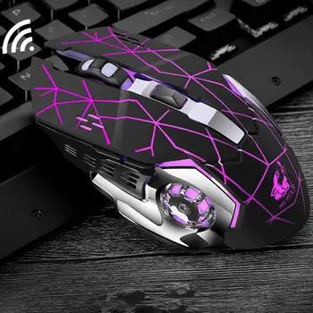 

BEESCLOVER X8 Wireless Gaming Mouse 2000DPI Silent Noiseless LED Backlit USB Optical Ergonomic Gaming Mice Mute