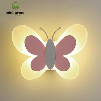 

butterfly wall sconce night lights for kids deco maison lampki led dekoracje bedroom sconces wall lighting for girls pink fairy