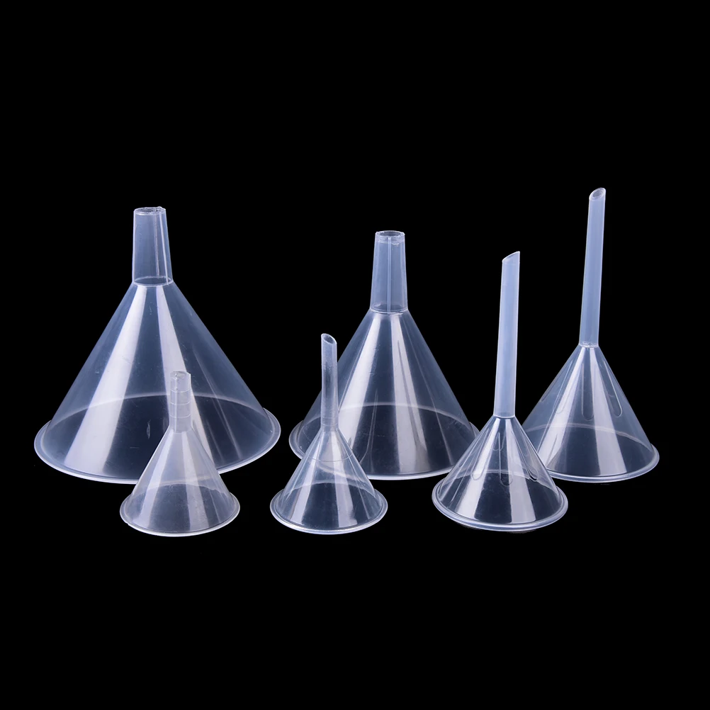 120ml 1/2" Mouth Dia Laboratory Funnel Transfer Perfume Plastic Filter Funnel