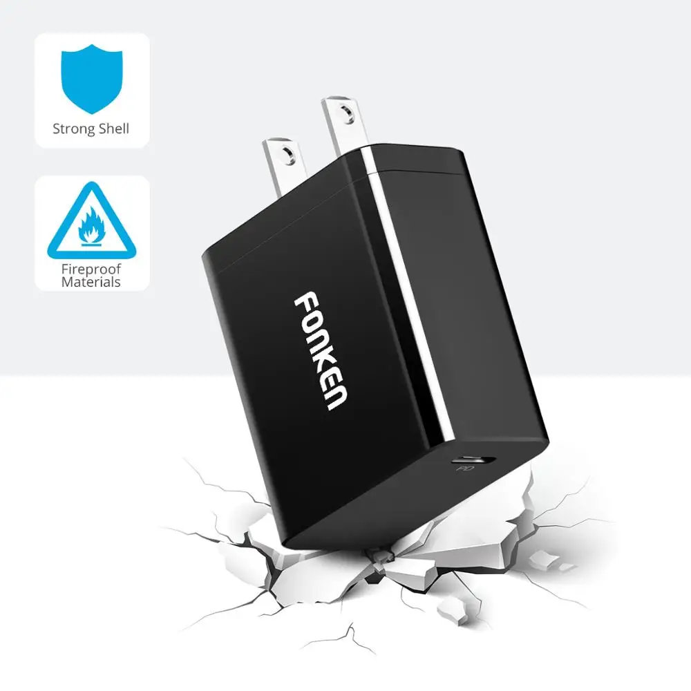 FONKEN USB C PD зарядное устройство 30 Вт Тип адаптер питания быстрая зарядка 4 0 Быстрая