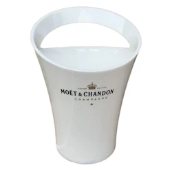 Euro Fashion Wine Ice Bucket 3L Acrylic White Ice Buckets Plastic Party Wine Bottle Cooler