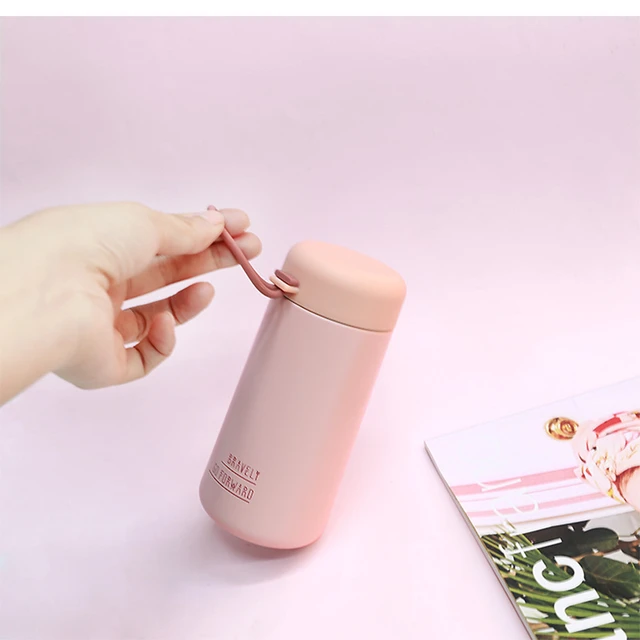 150ml/200ml Ultra Light Mini Thermos Bottles Portable Pocket Vacuum Flask  Female Lovely Small Simple Water Cups Stainless Steel