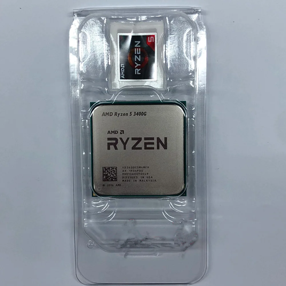 Процессор AMD Ryzen 5 3400G R5 3400G 3,7 GHz Quad-Core 8-Wire 65W cpu Процессор L3 = 4M YD3400C5M4MFH Socket AM4