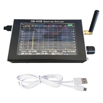 

Stable With Antenna Aluminum Alloy LCD Display Electronic Portable Handheld Spectrum Analyzer RC Toy Measuring Tool 35M To 4400M